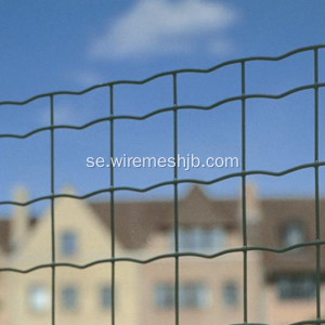 Mörkgrön PVC Coated Security Euro Fence